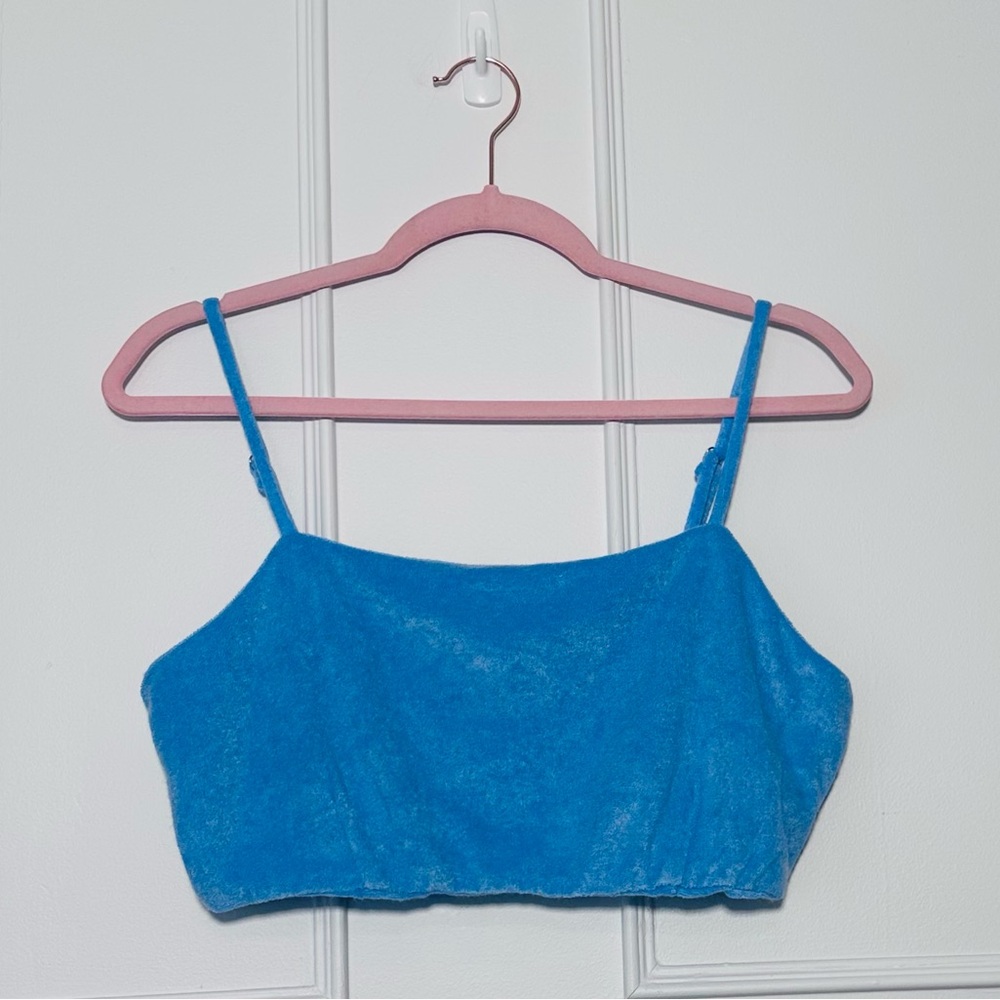 7 For All Makings Blue Bra Top NWT SIZE M